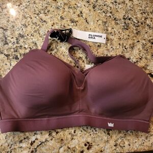 SHEFIT Plunge Bra size 1Luxe Full Coverage PLUNGE Dark Raisin